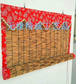 Wrapping reed curtain